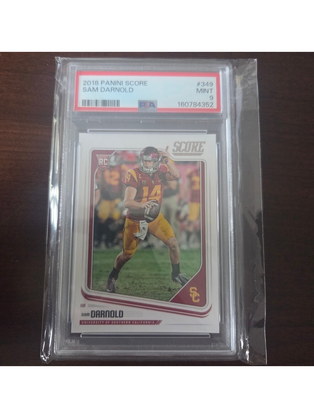 PSA 9 2018 Panini Score Sam Darnold 349 Rookie Card